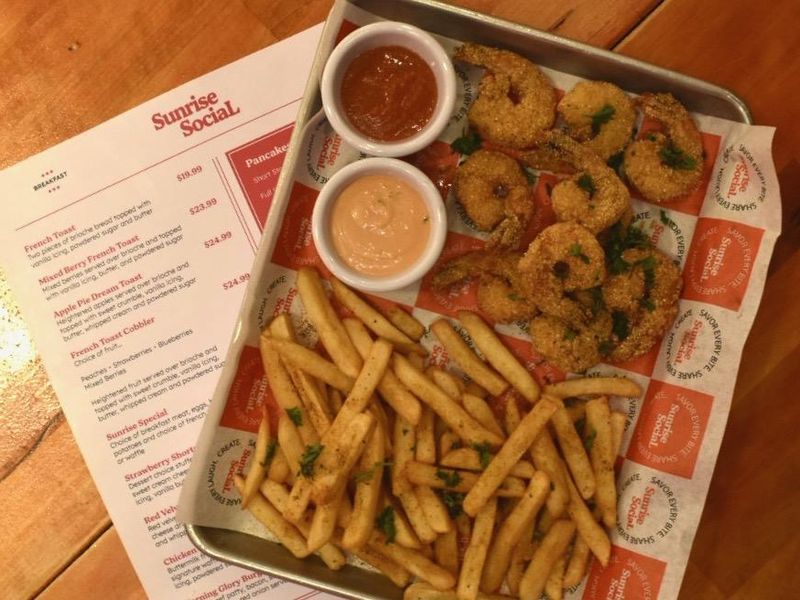 Fried Shrimp Basket at Sunrise Social