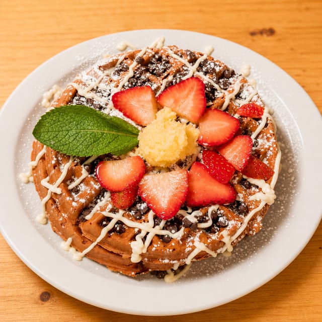 Red Velvet Waffles.