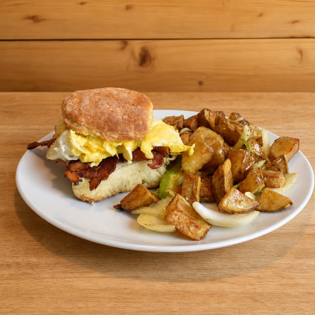 Bacon Biscuit sandwich.
