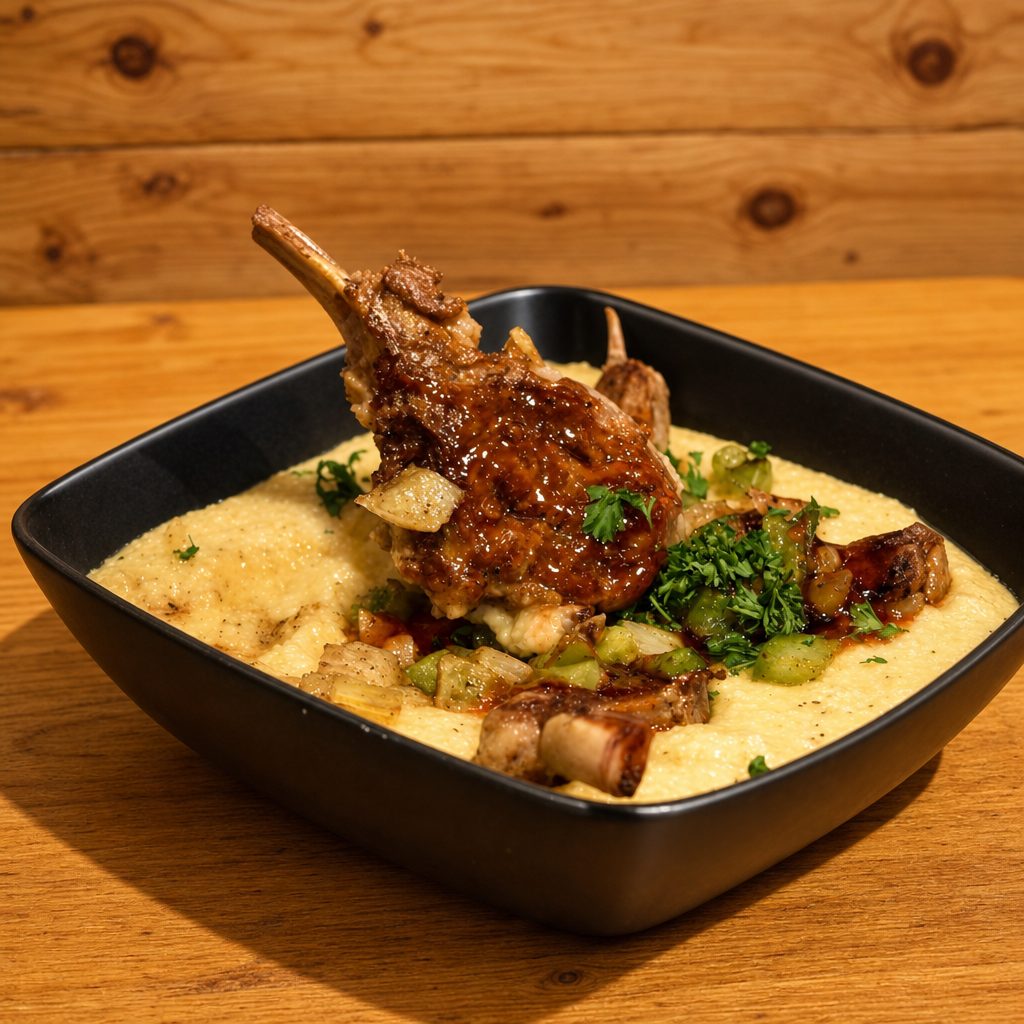 Lamb and Grits.