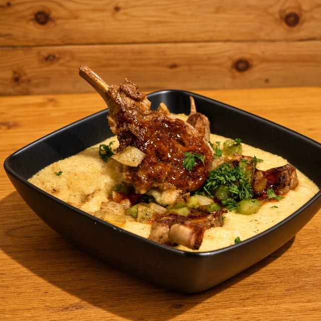 Lamb and Grits.