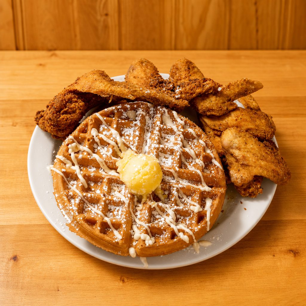 Chicken and Waffles.