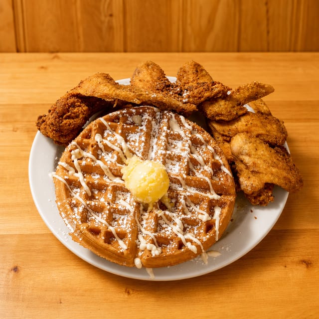 Chicken and Waffles.