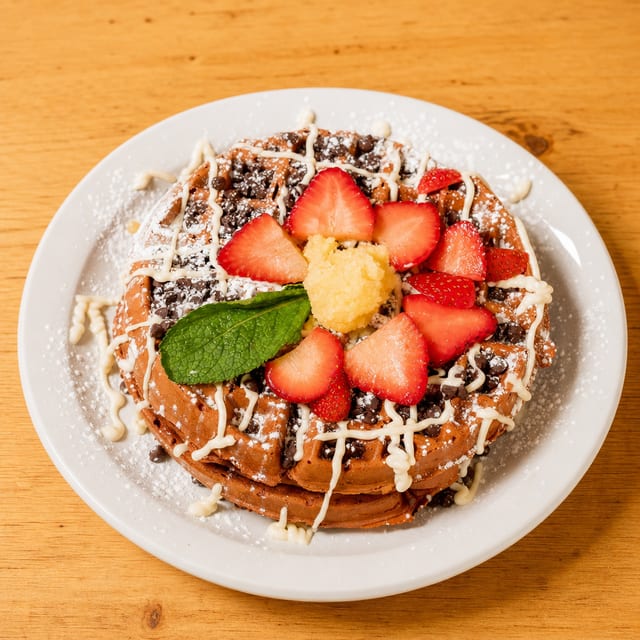 Red Velvet Waffles.