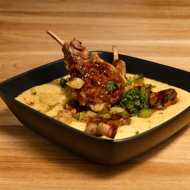 Lamb and Grits.