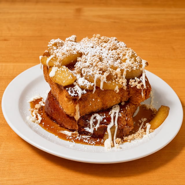 Apple Pie pancake stack.