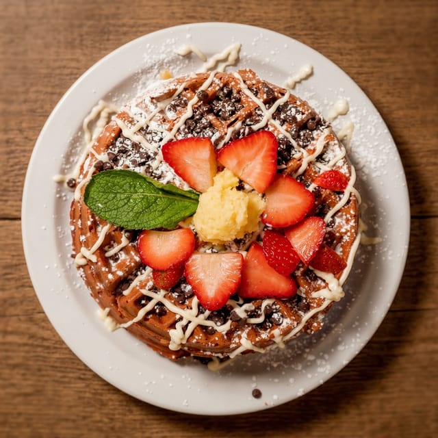 Red Velvet Waffles.