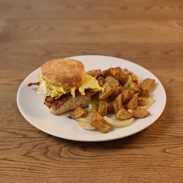 Bacon Biscuit sandwich.