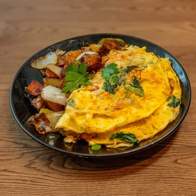 Build your own omelet.