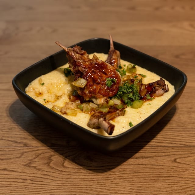 Lamb and Grits.
