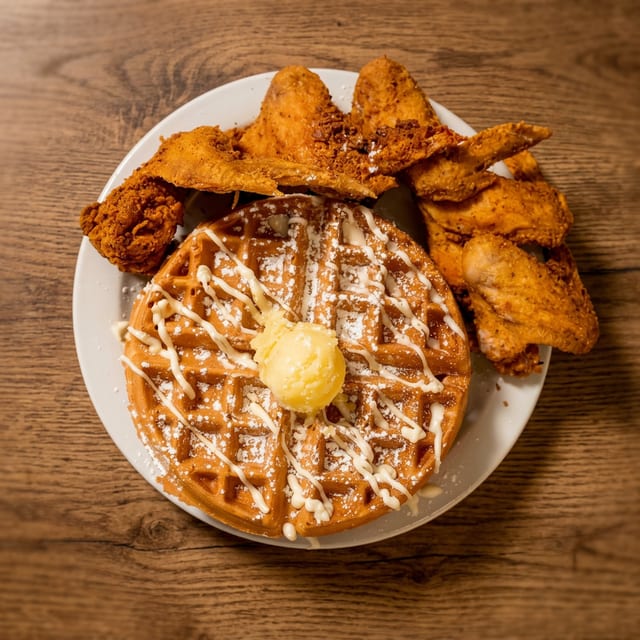 Chicken and Waffles.