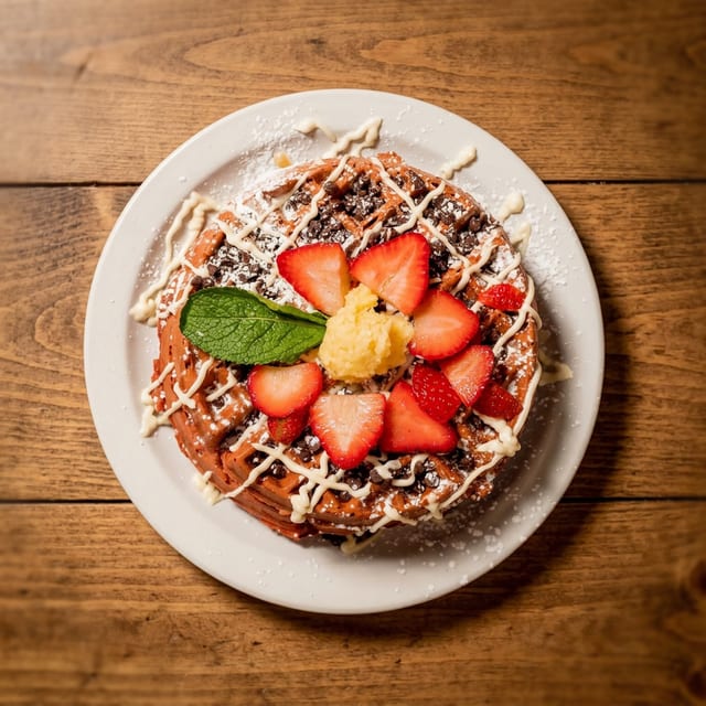 Red Velvet Waffles.