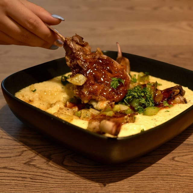 Lamb and Grits.