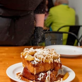 Apple pie pancake stack